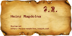 Heinz Magdolna névjegykártya